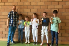 Les médaillés U8 / U10 / U12 + le maître